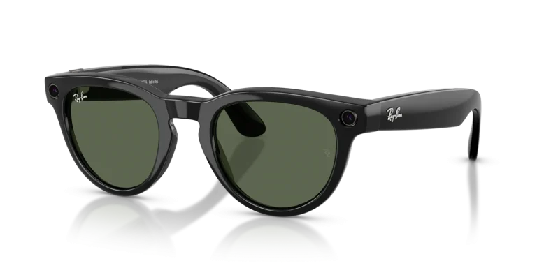 Ray-Ban Meta Headliner Gen 2 Standard Shiny Black / G-15 Green Lenses