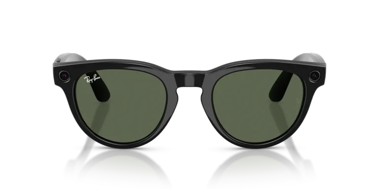 Ray-Ban Meta Headliner Gen 2 Standard Shiny Black / G-15 Green Lenses