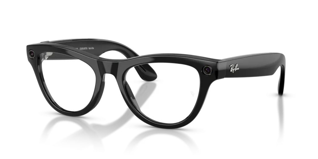 Ray-Ban Meta Skyler Gen 2 Standard Shiny Black / Clear Lenses
