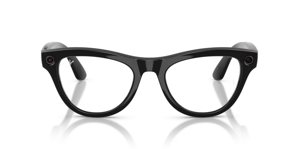 Ray-Ban Meta Skyler Gen 2 Standard Shiny Black / Clear Lenses