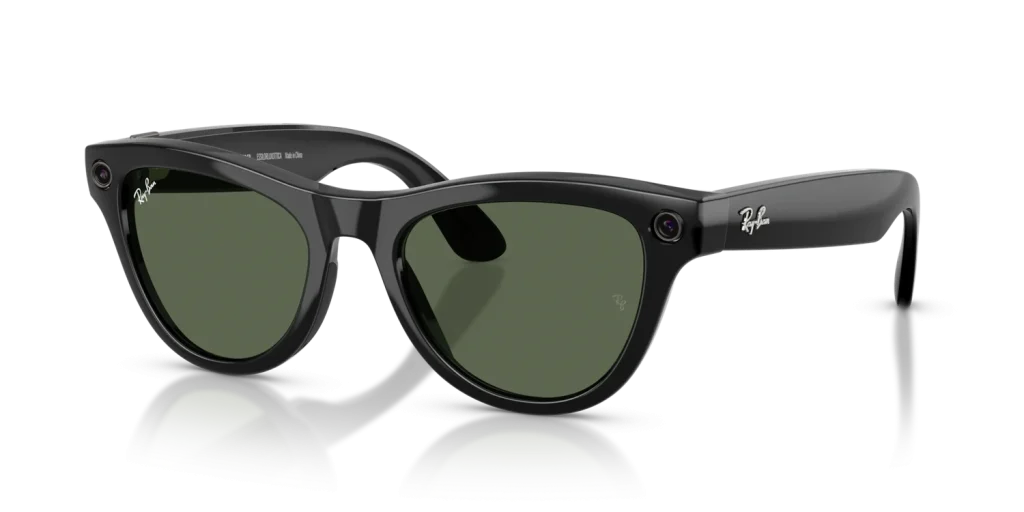 Ray-Ban Meta Skyler Gen 2 Standard Shiny Black / G-15 Green Lenses