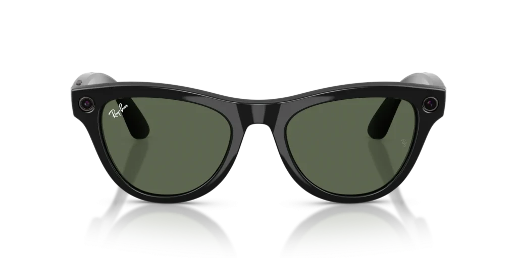 Ray-Ban Meta Skyler Gen 2 Standard Shiny Black / G-15 Green Lenses