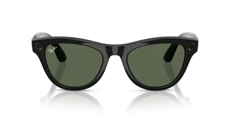 Ray-Ban Meta Skyler Gen 2 Standard Shiny Black / G-15 Green Lenses