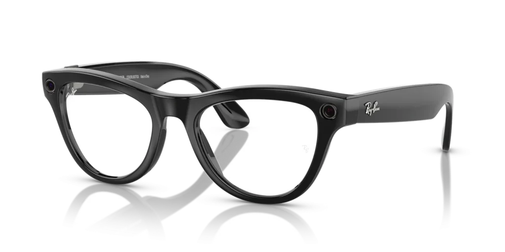 Ray-Ban Meta Skyler Standard Shiny Black / Transitions Cerulean Blue Lenses