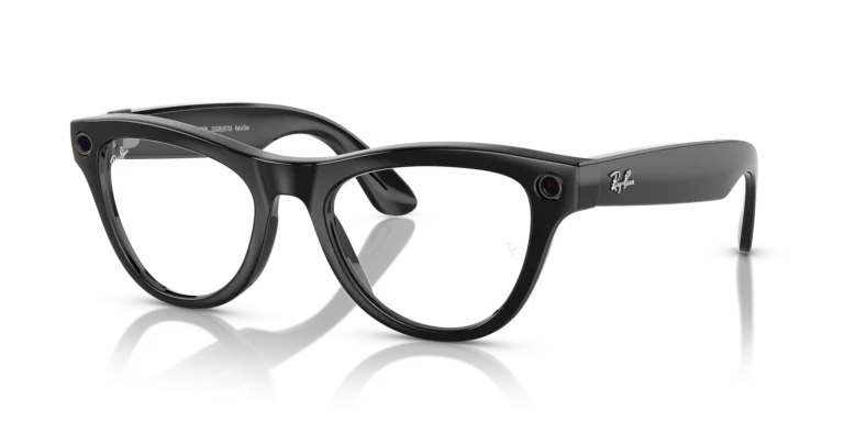 Ray-Ban Meta Skyler Standard Shiny Black / Transitions Cerulean Blue Lenses