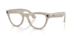Ray-Ban Meta Skyler Standard Shiny Chalky Gray / Clear to Sapphire Transitions Lenses