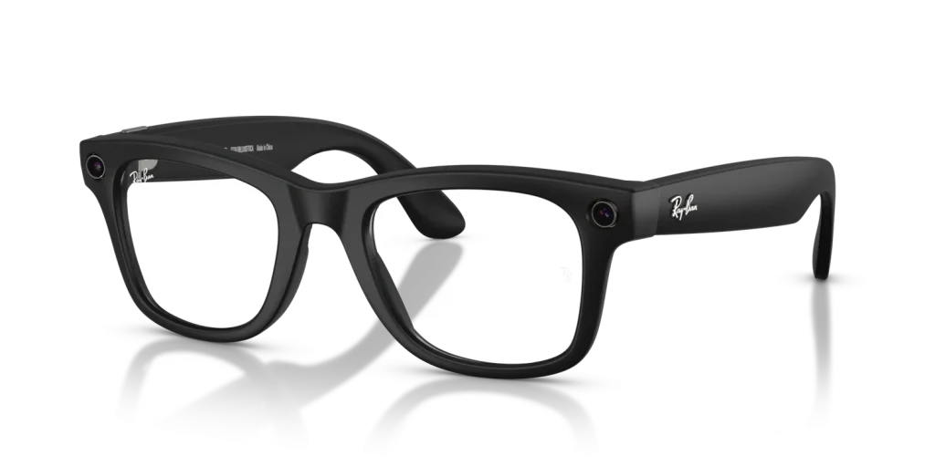 Ray-Ban Meta Wayfarer Gen 2 Large Matte Black / Clear Lenses