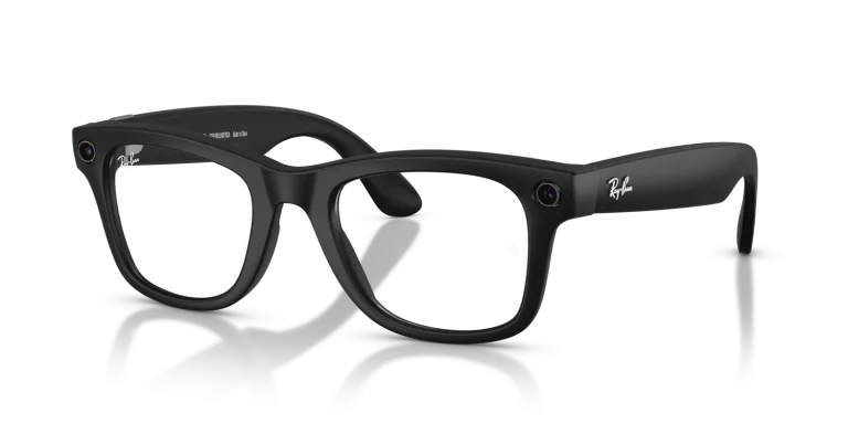 Ray-Ban Meta Wayfarer Gen 2 Large Matte Black / Clear Lenses