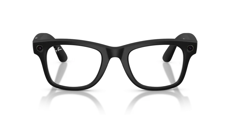 Ray-Ban Meta Wayfarer Gen 2 Large Matte Black / Clear Lenses