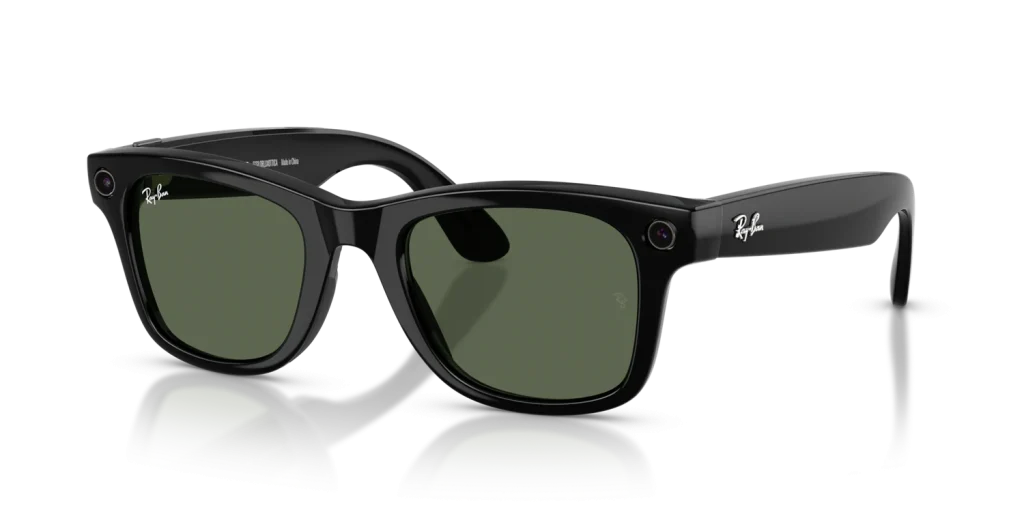 Ray-Ban Meta Wayfarer Gen 2 Large Shiny Black / G-15 Green Lenses