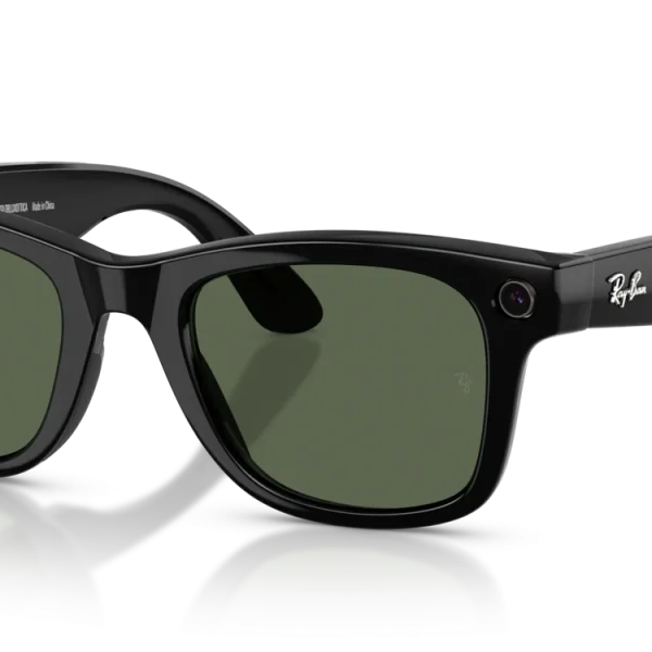 Ray-Ban Meta Wayfarer Gen 2 Large Shiny Black / G-15 Green Lenses