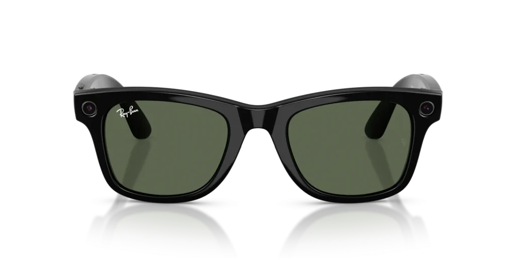 Ray-Ban Meta Wayfarer Gen 2 Large Shiny Black / G-15 Green Lenses