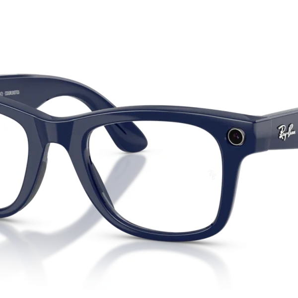 Ray-Ban Meta Wayfarer Gen 2 Large Shiny Cosmic Blue / Clear to Sapphire Transitions Lenses