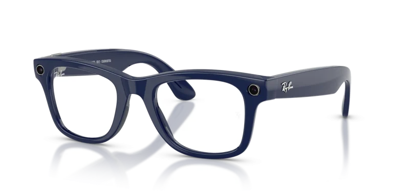 Ray-Ban Meta Wayfarer Gen 2 Large Shiny Cosmic Blue / Clear to Sapphire Transitions Lenses