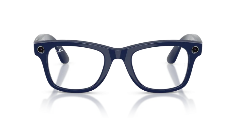 Ray-Ban Meta Wayfarer Gen 2 Large Shiny Cosmic Blue / Clear to Sapphire Transitions Lenses