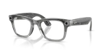 Ray-Ban Meta Wayfarer Gen 2 Large Shiny Transparent Grey / Clear to Sapphire Transitions Lenses