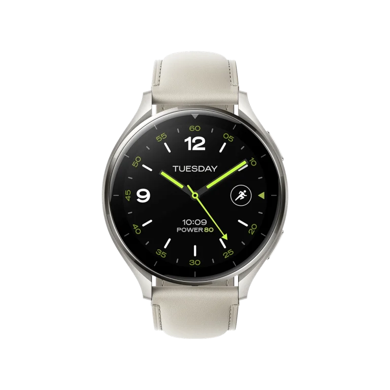 Xiaomi Watch 2 Titan Gray Case with White Leather Strap
